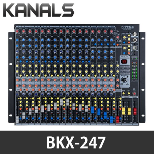 카날스 BKX-247 오디오믹서 26채널 이펙트내장 공연 행사 방송 교회 전문가용
