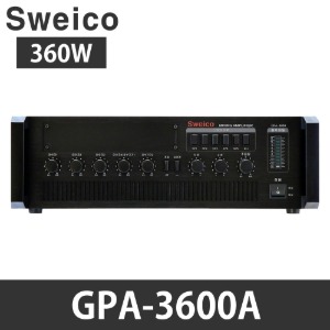 GPA-3600A 매장용앰프 PA 방송용앰프 전관방송 공장 마을회관 앰프 Sweico 출력360W