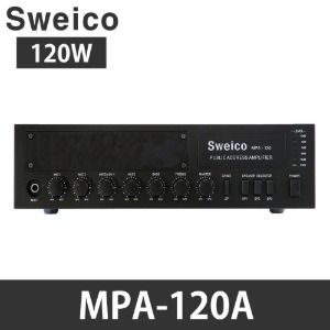MPA-120A 매장용앰프 PA 방송용앰프 전관방송엠프 카페앰프 Sweico 출력120W