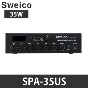 SPA-35US 매장용앰프 PA 방송용앰프 전관방송엠프 카페앰프 Sweico 출력35W