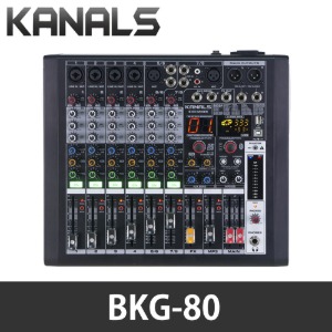 카날스 BKG-80 오디오믹서 8채널 이펙터내장 오디오인터페이스 USB 블루투스